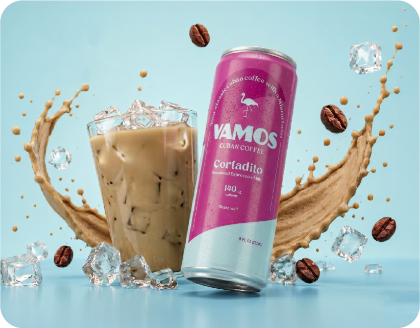 VAMOS Cortadito — creamy Cuban coffee